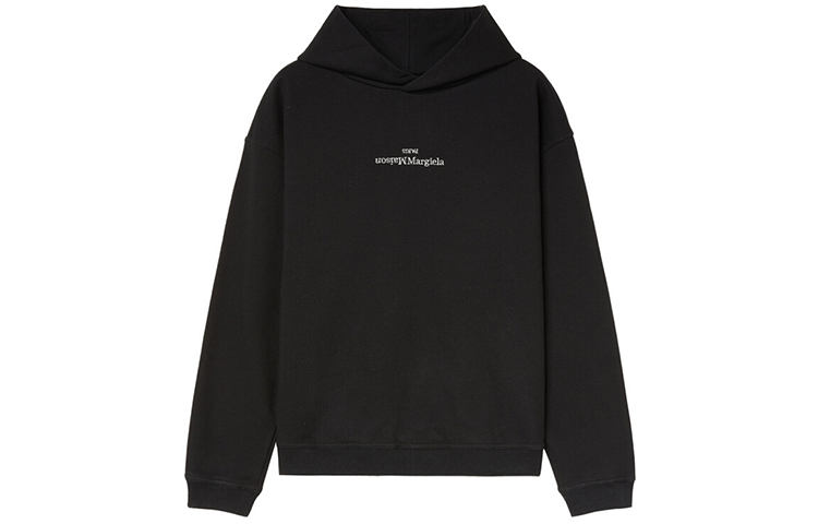 Order Maison Margiela Hoodie Hitam Logo Huruf Kapas. S50GU0167S25503962