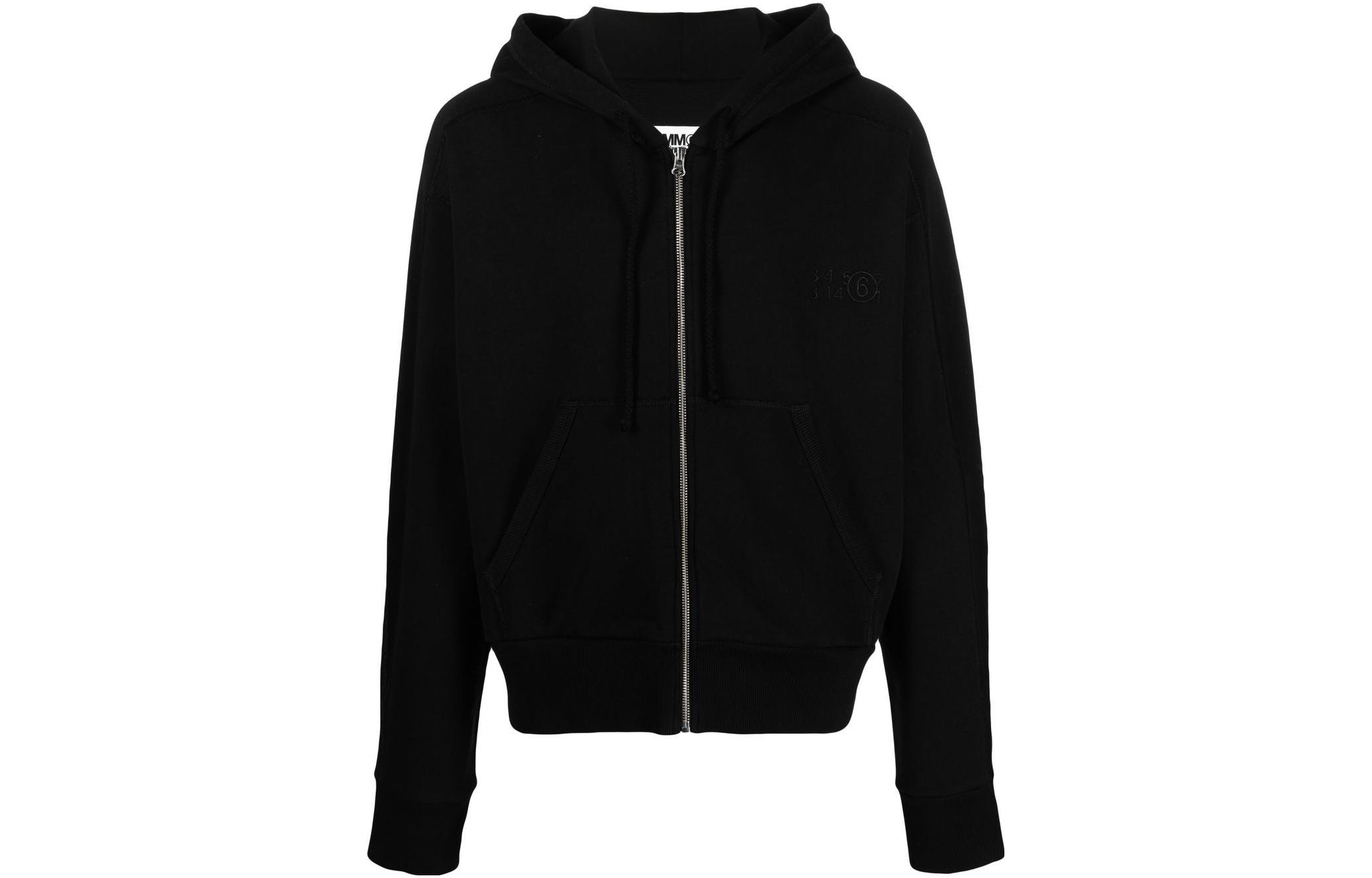 Maison Margiela Black Hoodie with Back Print Design S52GU0218S25537-900