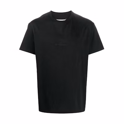Maison Margiela Black Embroidered Lettering Crew Neck T-Shirt S30GC0722S22816