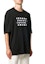 Shop Camiseta Oversized Maison Margiela Negra con Logo Troquelado. S50GC0625S22816900