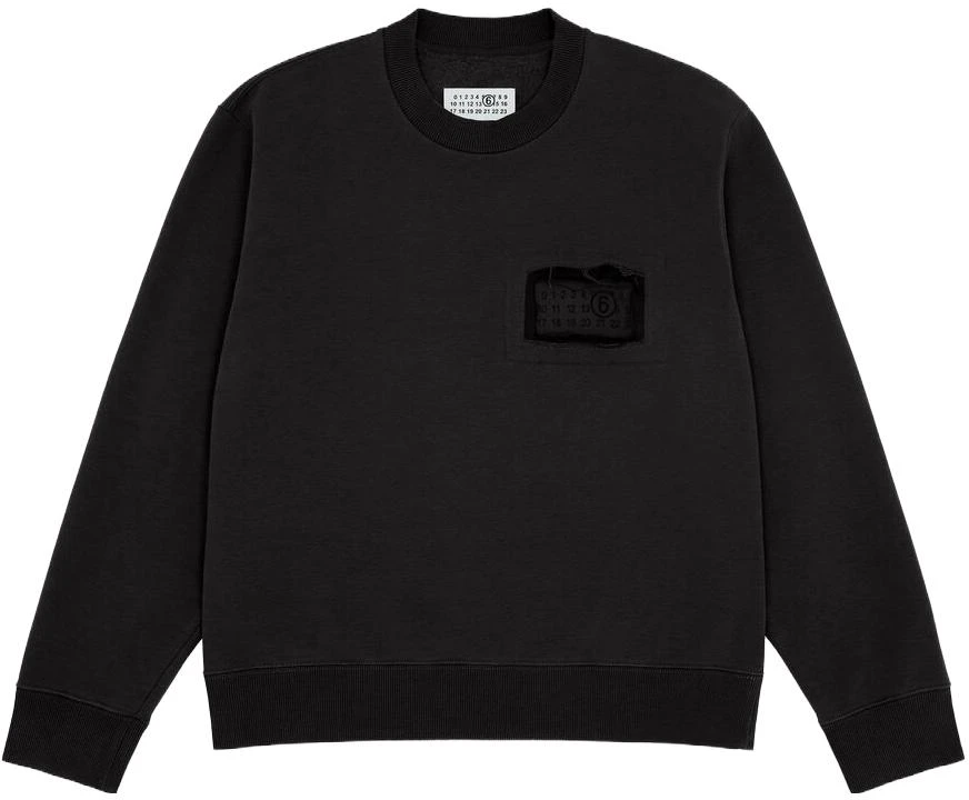 maison-margiela-black-logo-crewneck-ribbed-long-sleeve-sweatshirt-s62-gu-0118-s25596900