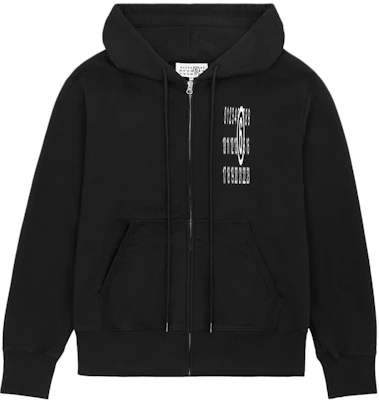 梅森·马吉拉黑色标志连帽针织长袖夹克衫 SH2HG0001M25003900 Buy 梅森·马吉拉黑色标志连帽针织长袖夹克衫 SH2HG0001M25003900