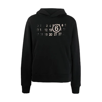 Maison Margiela Black Printed Crewneck Sweatshirt Long Sleeve SH0GU0007S25537-900