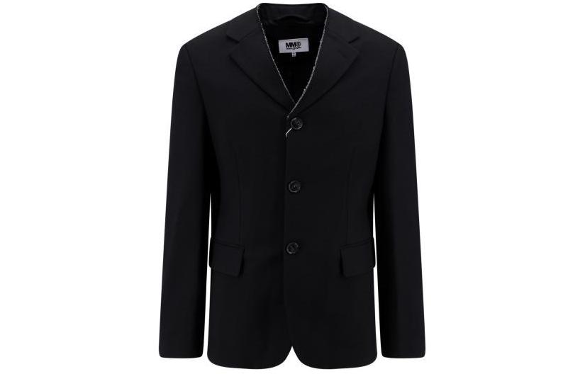 Maison Margiela Black Slim-Fit Collared Zip-Up Jacket SH0AM0027S53984900