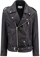Maison Margiela Black Slim-Fit Collared Zip-Up Jacket SH0AM0027S53984900 Maison Margiela Black Slim-Fit Collared Zip-Up Jacket SH0AM0027S53984900