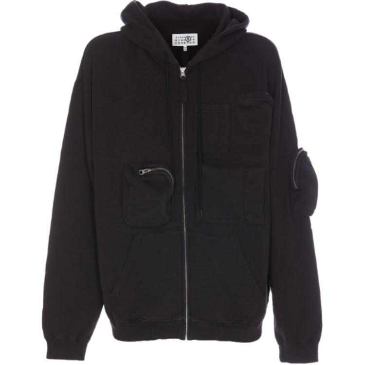 Maison Margiela Black Solid Single-Breasted Long-Sleeve Jacket SH0AM0005S78548-855