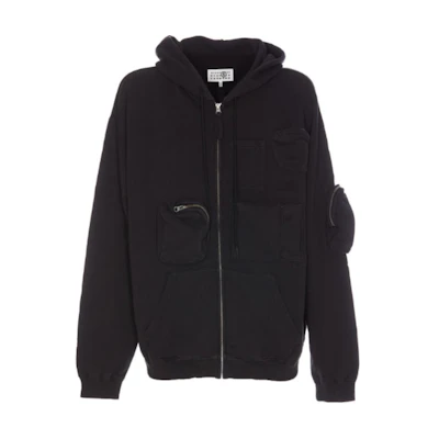 Maison Margiela Black Solid Single-Breasted Long-Sleeve Jacket SH0AM0005S78548-855