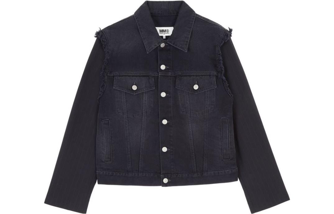 Maison Margiela Black Unisex Solid Color Crewneck Pullover Sweatshirt S25570S50GU0222