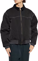 Shop Maison Margiela 黑色經典領拉鍊寬鬆版外套 S50AM0640M35255-861