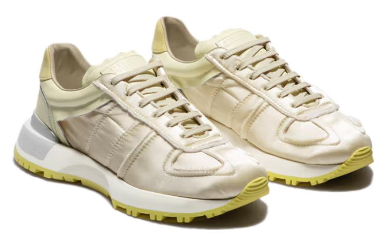 Lookbook Maison Margiela 小牛皮 圓頭系帶 低筒 生活休閒鞋 男款 米色