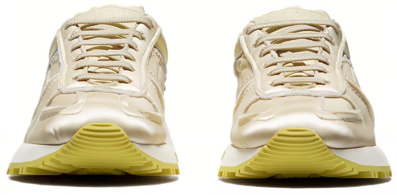 Maison Margiela 小牛皮 圓頭系帶 低筒 生活休閒鞋 男款 米色 Shop Maison Margiela 小牛皮 圓頭系帶 低筒 生活休閒鞋 男款 米色