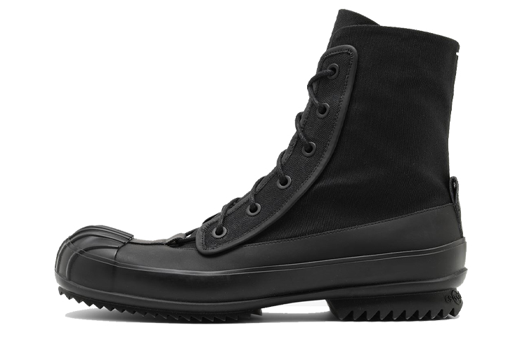 Buy Maison Margiela 黑色舒适帆布高帮鞋 S57WU0240P4337H8588