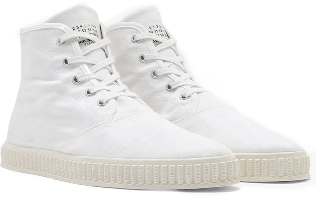 Maison Margiela Kasut Tinggi Kanvas 'Putih' S57WS0412P1875T1003 Order Maison Margiela Kasut Tinggi Kanvas 'Putih' S57WS0412P1875T1003