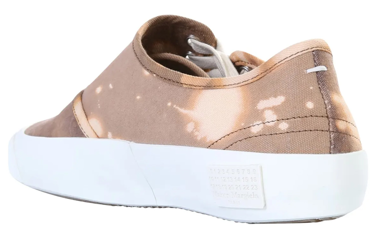 Lookbook Maison Margiela梅森馬吉拉 帆布 低幫綁帶 時尚板鞋 男款 棕色 做舊版