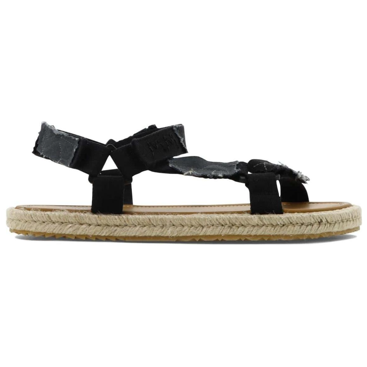 Order Maison Margiela 黑色帆布拼接凉鞋 S57WP0096P5395T8013