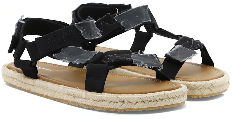 Maison Margiela 黑色帆布拼接凉鞋 S57WP0096P5395T8013 Lookbook Maison Margiela 黑色帆布拼接凉鞋 S57WP0096P5395T8013