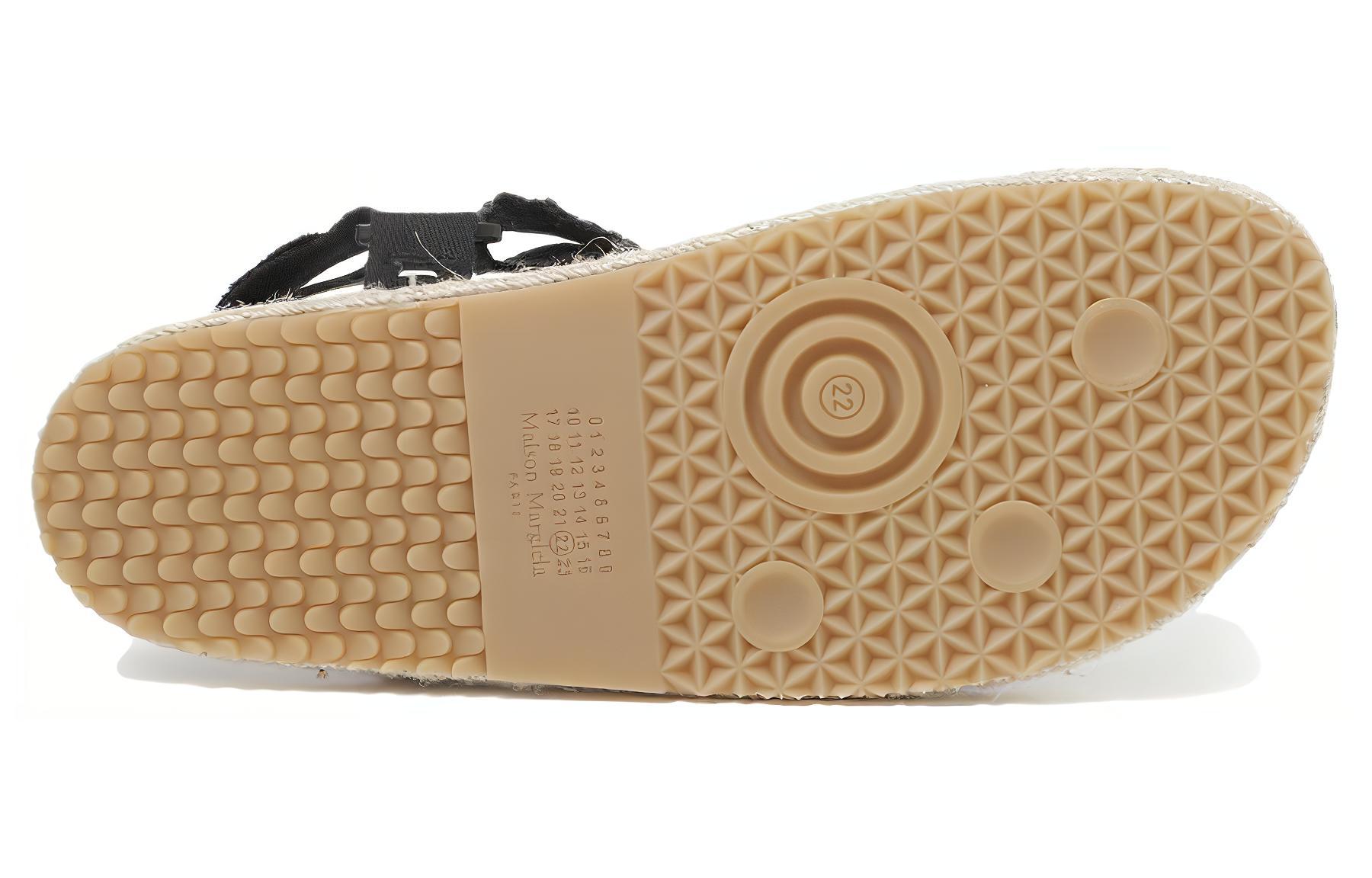 Purchase Maison Margiela 黑色帆布拼接凉鞋 S57WP0096P5395T8013