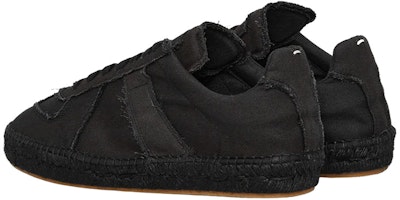 Maison Margiela梅森馬吉拉 帆布 時尚板鞋 男款 黑色 Lookbook Maison Margiela梅森馬吉拉 帆布 時尚板鞋 男款 黑色