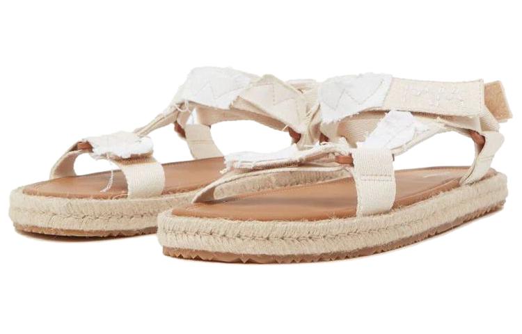 Lookbook Maison Margiela Canvas Velcro Kasut Sandal Rendah 'Fesyen - Putih' S57WP0096P5395T1003