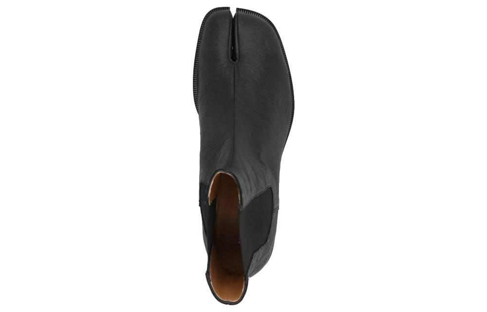 Shop Maison Margiela 男款黑色皮革時尚切爾西靴