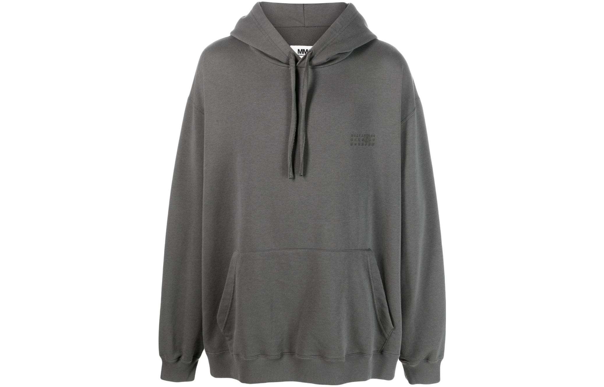 Maison Margiela Coated Hooded Jacket Gray Pullover Oversized Outerwear S50AM0597S60505855