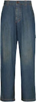 Maison Margiela Clean Stitch Detail Relaxed Wide-Leg Jeans Men Deep Blue S50LA0220S30876916 Maison Margiela Clean Stitch Detail Relaxed Wide-Leg Jeans Men Deep Blue S50LA0220S30876916