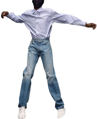 Maison Margiela Jeans Hombre Azul Corte Recto Ajuste Suelto Algodón Lavado Limpio SI1LA0001S30561 Lookbook Maison Margiela Jeans Hombre Azul Corte Recto Ajuste Suelto Algodón Lavado Limpio SI1LA0001S30561