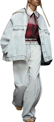 Maison Margiela 無領淺藍色牛仔外套 寬鬆版型 外穿 S50AM0611S30870965 Lookbook Maison Margiela 無領淺藍色牛仔外套 寬鬆版型 外穿 S50AM0611S30870965