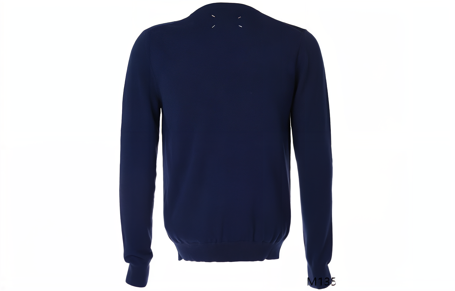 Lookbook Maison Margiela Contrast V-Neck Long Sleeve Sweater Blue 1420057M13512