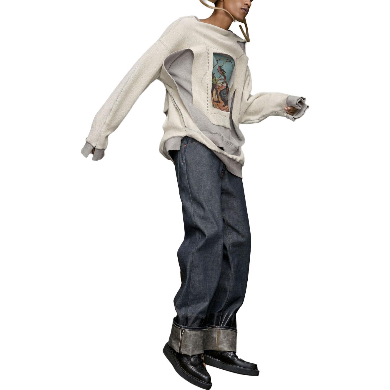 Purchase Maison Margiela Cowboy Slashed Loose Fit Sweatshirt Kelabu. S50GU0213S25614852M