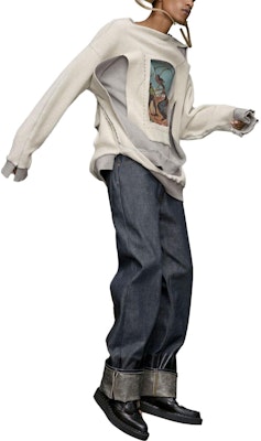 Maison Margiela Cowboy Slashed Loose Fit Sweatshirt Kelabu. S50GU0213S25614852M Purchase Maison Margiela Cowboy Slashed Loose Fit Sweatshirt Kelabu. S50GU0213S25614852M