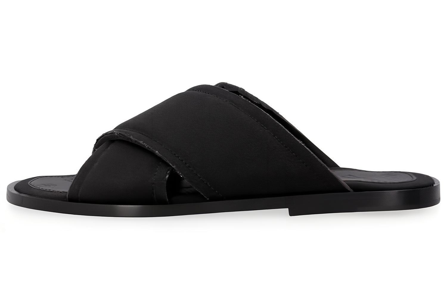 Maison Margiela Cross-Strap Slides 'Black'