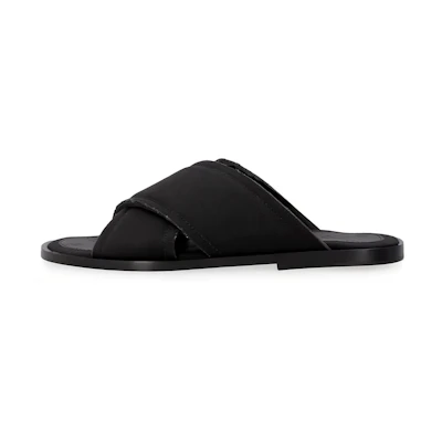 Maison Margiela Cross-Strap Slides 'Black'