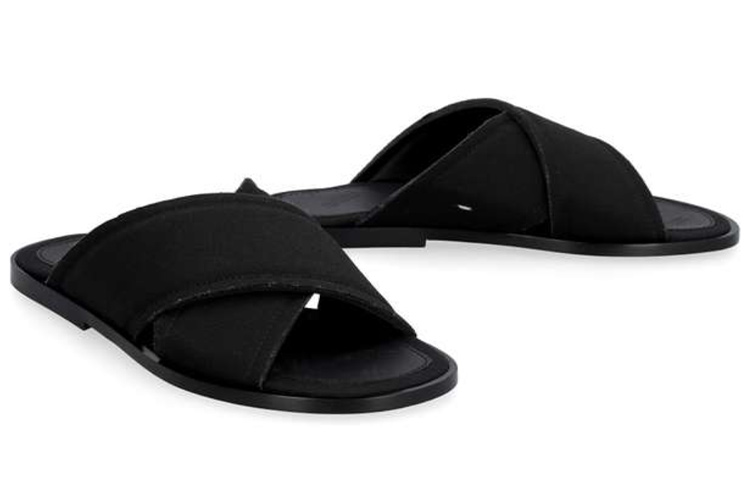 Maison Margiela Cross-Strap Slides 'Black' 圖 3