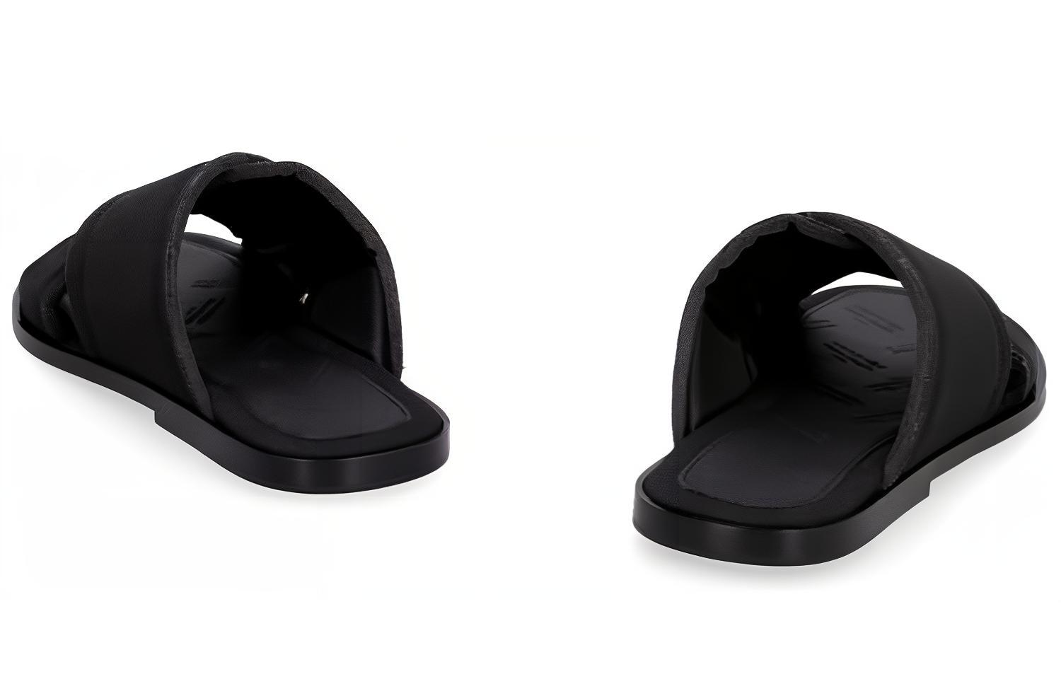 Maison Margiela Cross-Strap Slides 'Black' 圖 4