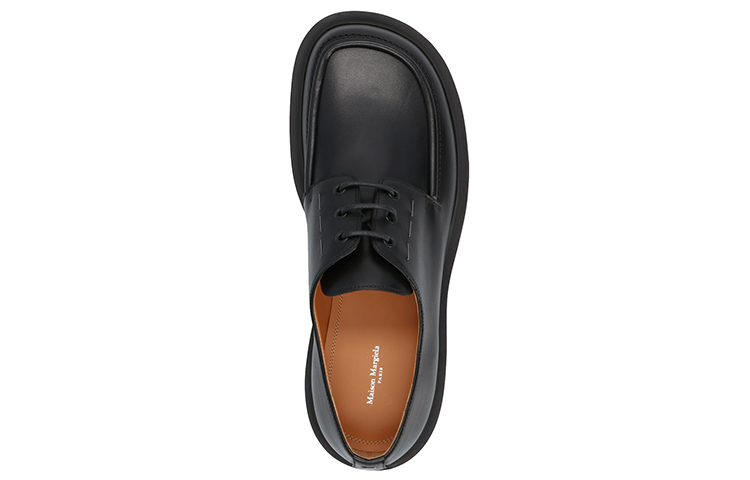 Shop Maison Margiela Derby 'Black Fashion Casual Leather' S97WQ0058P4476H1572