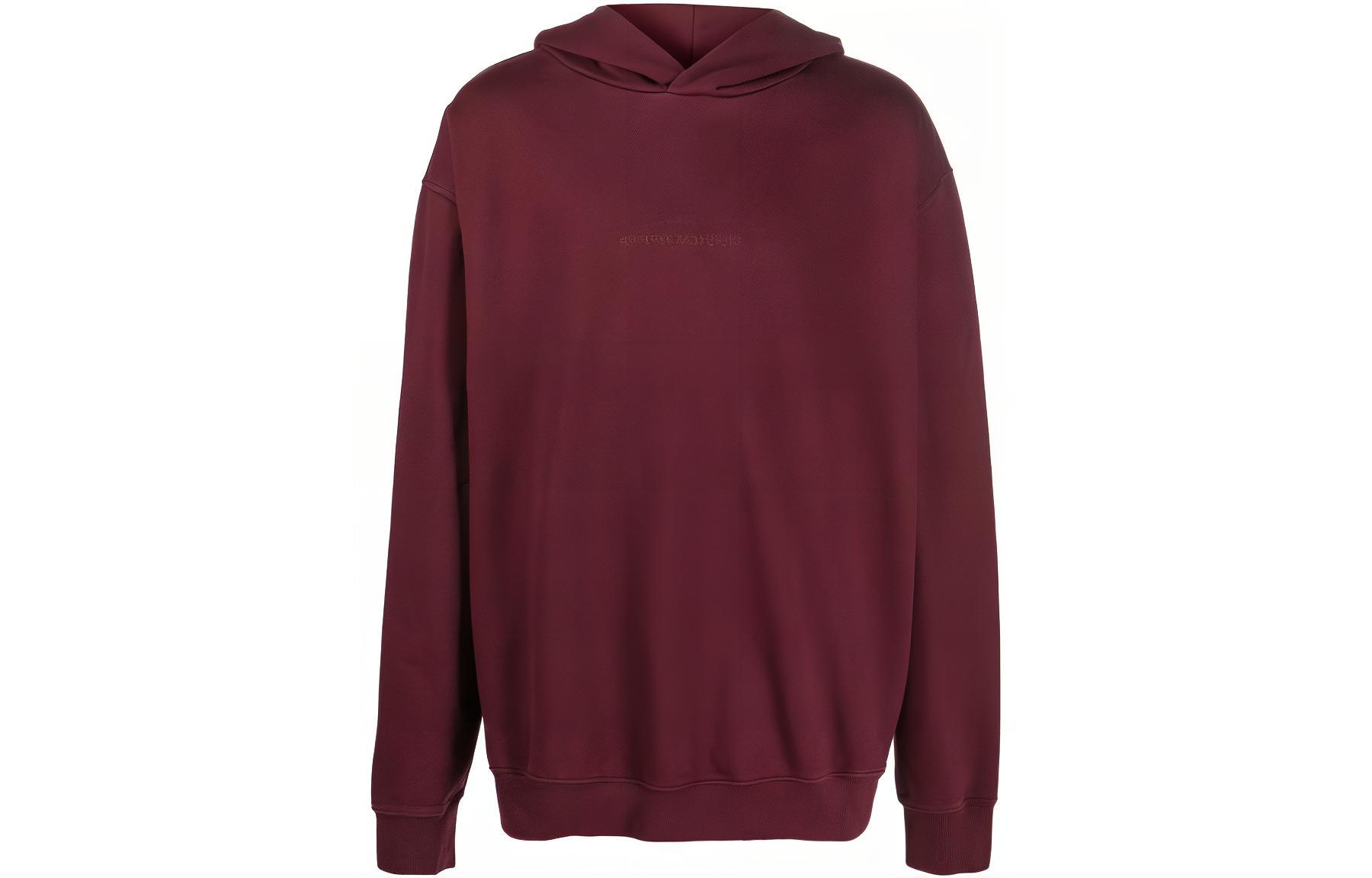 Maison Margiela Embroidered Logo Kangaroo Pocket Hoodie Black SH0GU0002S25623900