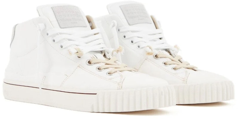 Maison Margiela Evolution 高帮运动鞋 '白色帆布皮革' S57WS0390P5063H8548 Lookbook Maison Margiela Evolution 高帮运动鞋 '白色帆布皮革' S57WS0390P5063H8548