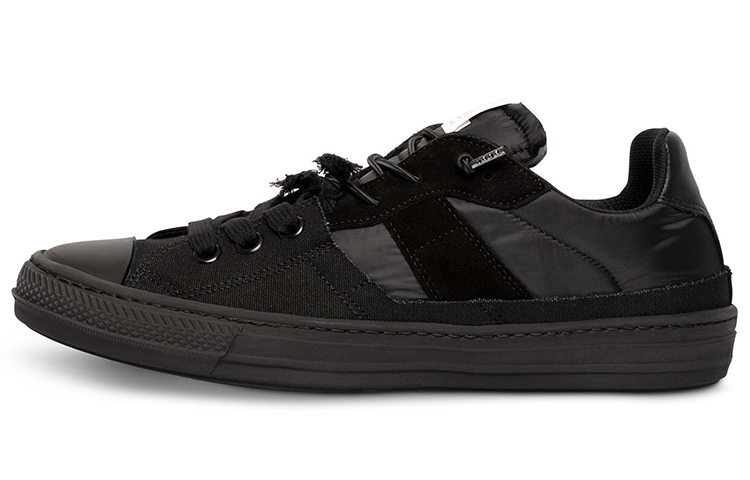 Buy 梅森馬吉拉 Evolution 皮革 低幫 休閒系帶 時尚板鞋 男款 黑色