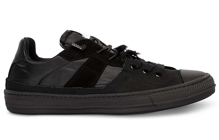 Order 梅森馬吉拉 Evolution 皮革 低幫 休閒系帶 時尚板鞋 男款 黑色