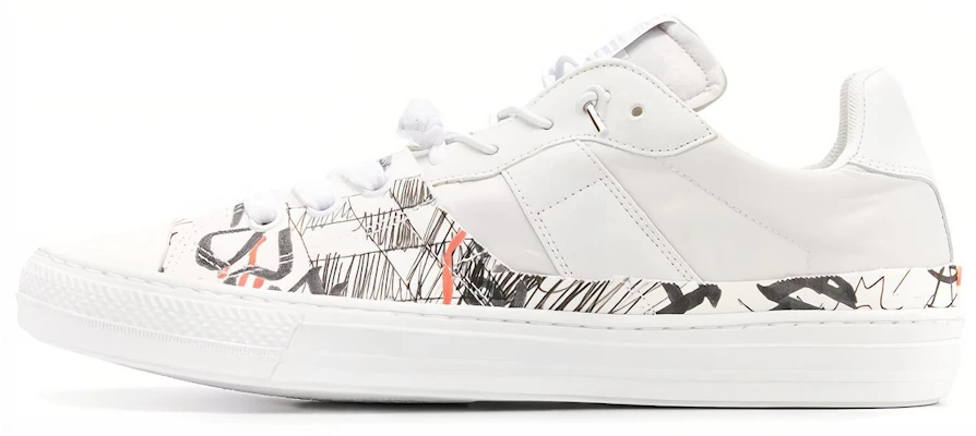 Maison Margiela 塗鴉印花板鞋 白色 Buy Maison Margiela 塗鴉印花板鞋 白色