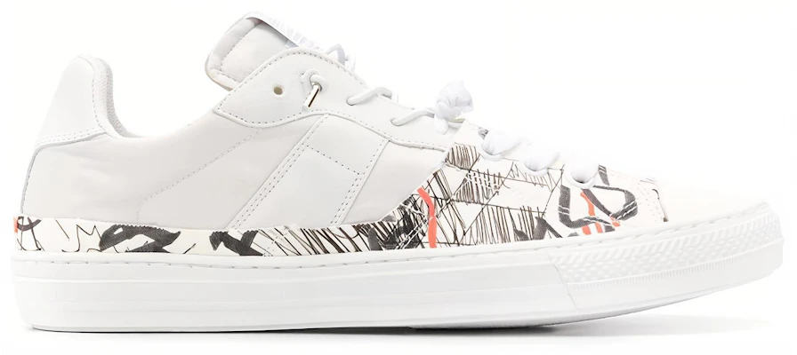 Maison Margiela 塗鴉印花板鞋 白色 Order Maison Margiela 塗鴉印花板鞋 白色