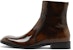 But Maison Margiela Fesyen But Buku Lali 'Kulit Waxed Coklat Gelap' S37WU0415P3792H8794