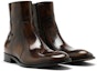 Shop But Maison Margiela Fesyen But Buku Lali 'Kulit Waxed Coklat Gelap' S37WU0415P3792H8794