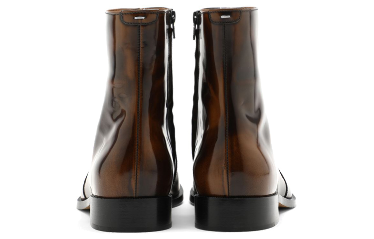Purchase Maison Margiela Mode Stiefelette ''Gewachstes Leder Dunkelbraun'' S37WU0415P3792H8794