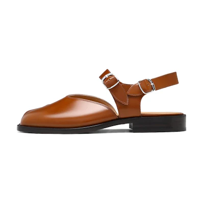 Maison Margiela Fashion Flat Sandals 'Distressed Calfskin Brown'