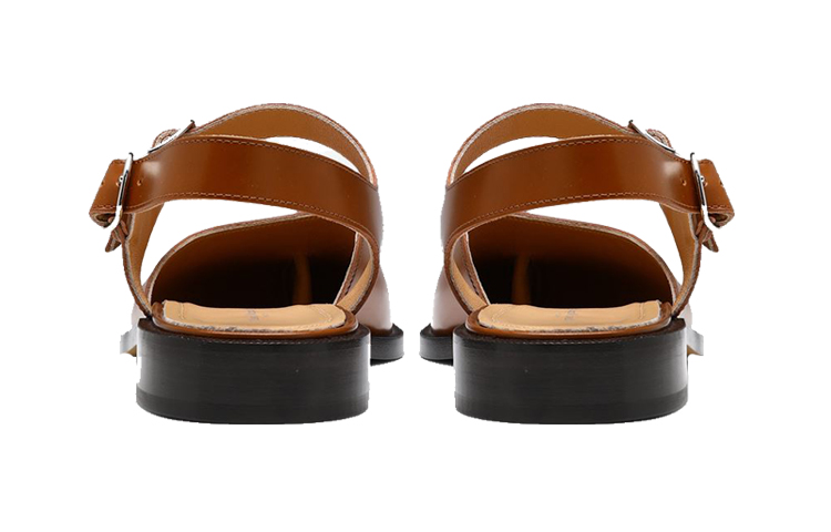 Maison Margiela Fashion Flat Sandals 'Distressed Calfskin Brown' 圖 4