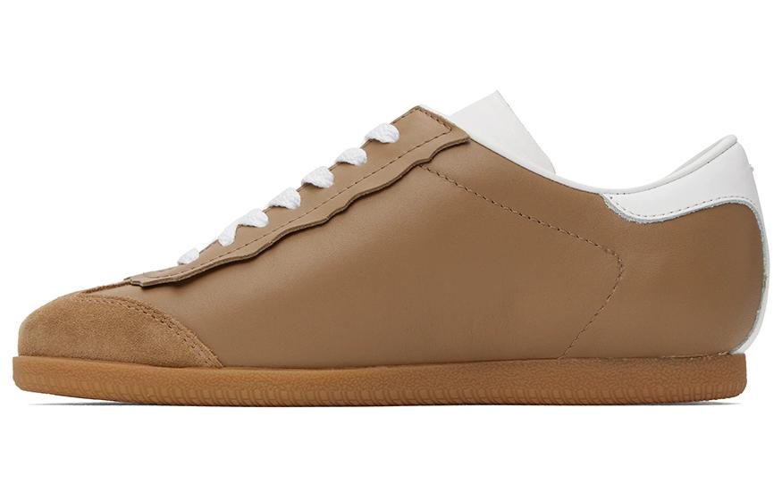 Buy 메종 마르ジェラ 스웨이드 로우탑 (라이트 브라운) S57WS0465P4308T2172