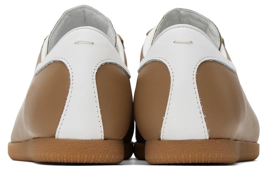 Shop Maison Margiela Featherlight ''Low-Top en Suède Marron Clair'' S57WS0465P4308T2172
