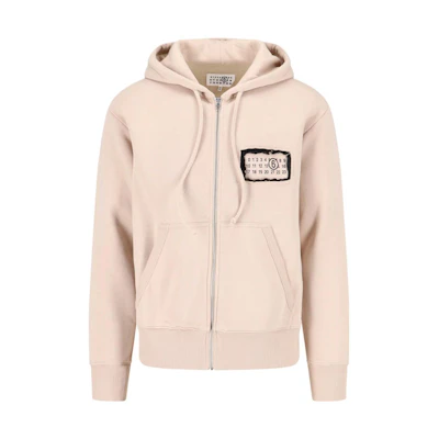 Maison Margiela FW21 Appliqué Detail Hoodie Blue Long Sleeve S25520S50GU0171493